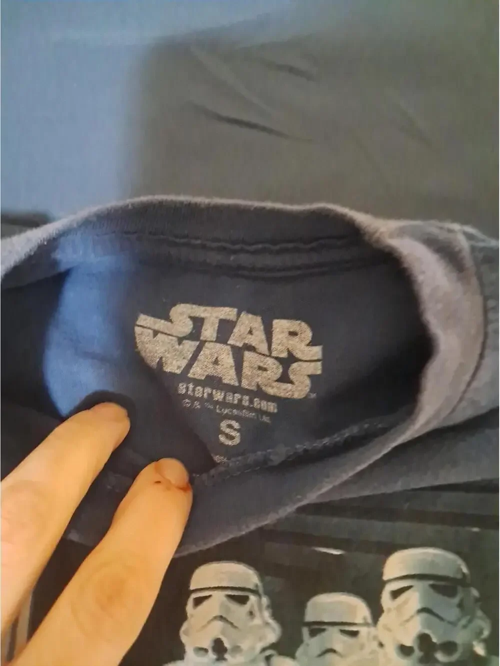 Star Wars Boys Small Im Busy Right‎ Now T-Shirt Blue